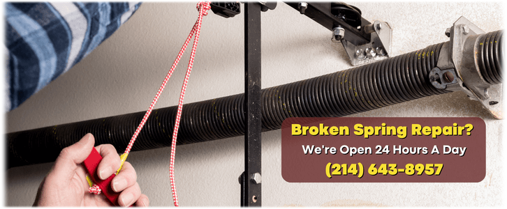 Broken Garage Door Spring Repair Dallas TX (214) 643-8957